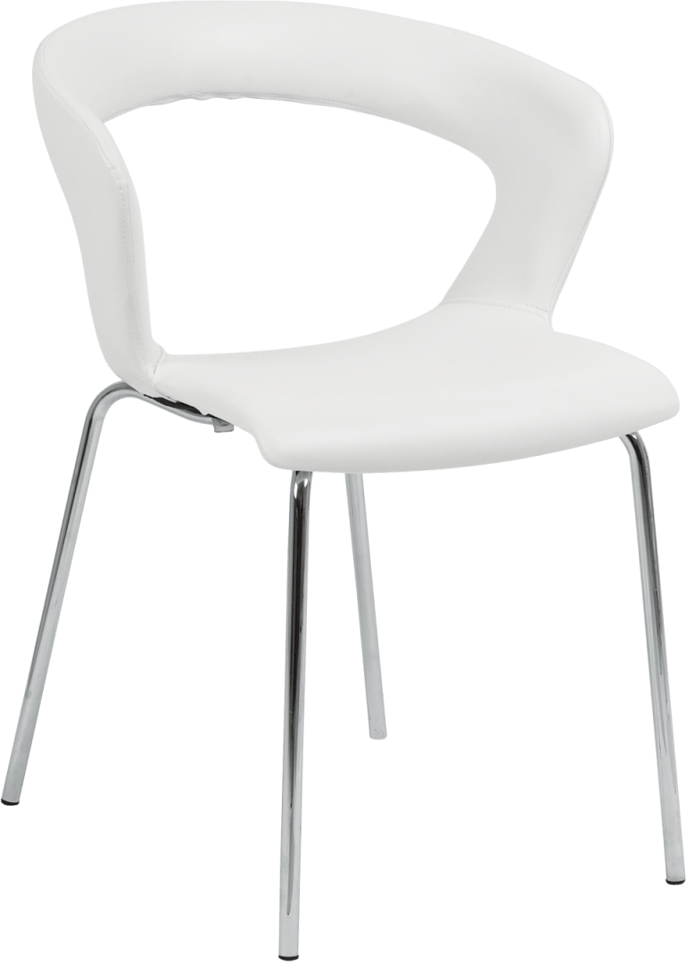 Ibiza Chair Chrome Legs Vinyl or Wool Seat Hire for Events