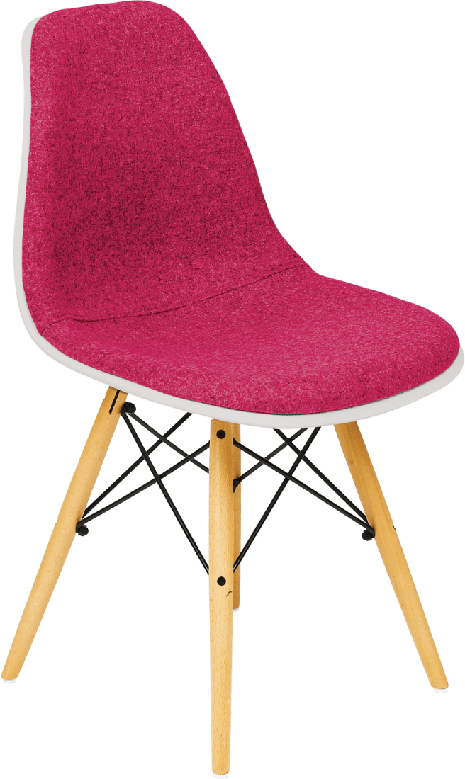 Eiffel Chair Wooden Legs Padded Wool Seat Hire for Events