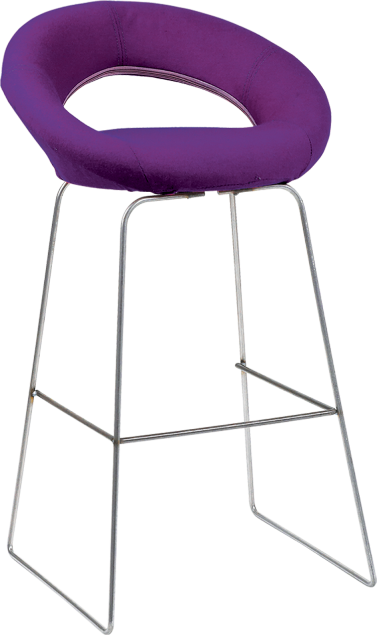 Polo Stool Steel Skid Legs Vinyl Seat Hire for Events