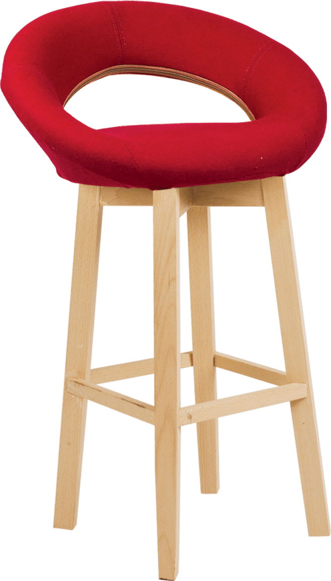 Polo Stool Wooden Legs Vinyl Seat Hire for Events