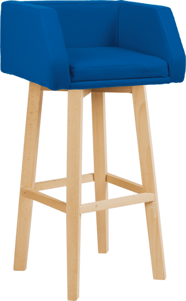 Bolivia Box Stool Wooden Legs Vinyl Seat Hire for Events