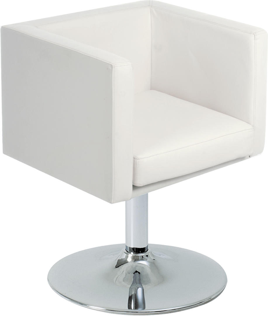 Bolivia Box Chair Single Stem Vinyl Seat Hire for Events