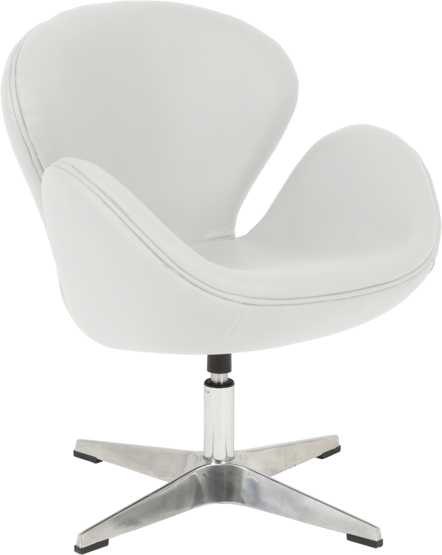 Swan Chair Brushed Metal Legs Hire for Events
