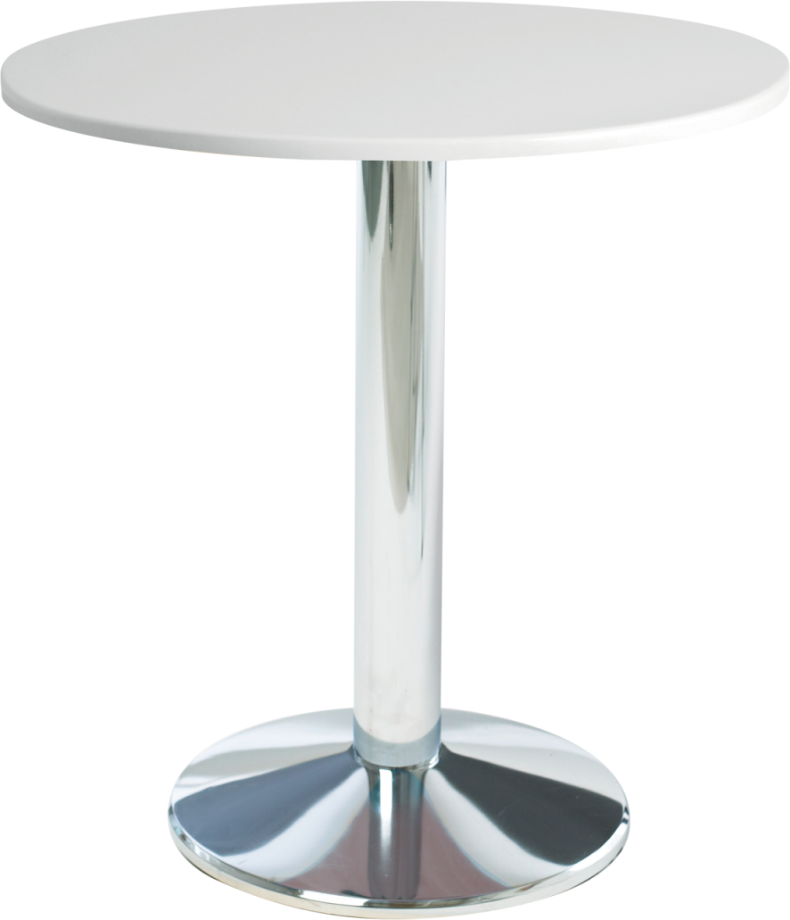 Milan Bistro Wooden Top Chrome Base Hire for Events
