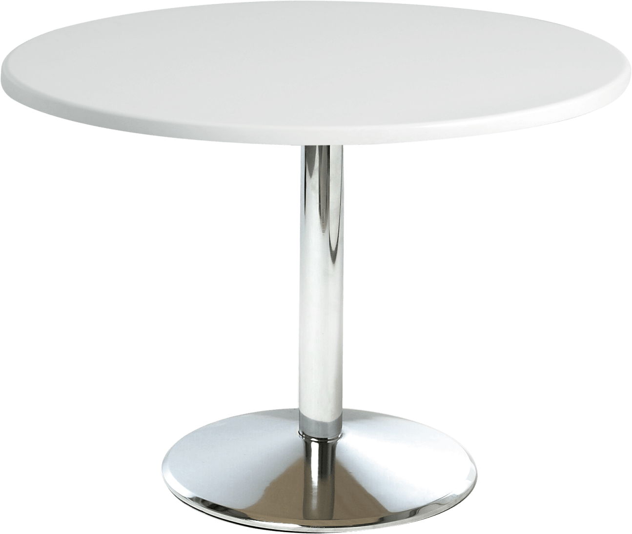 Milan Chrome Big Base Conference Table Hire for Events