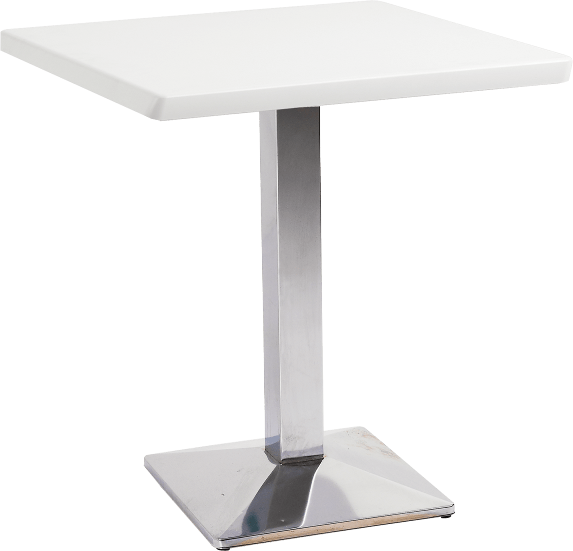 Rome Square Bistro Table Wooden Top Hire for Events