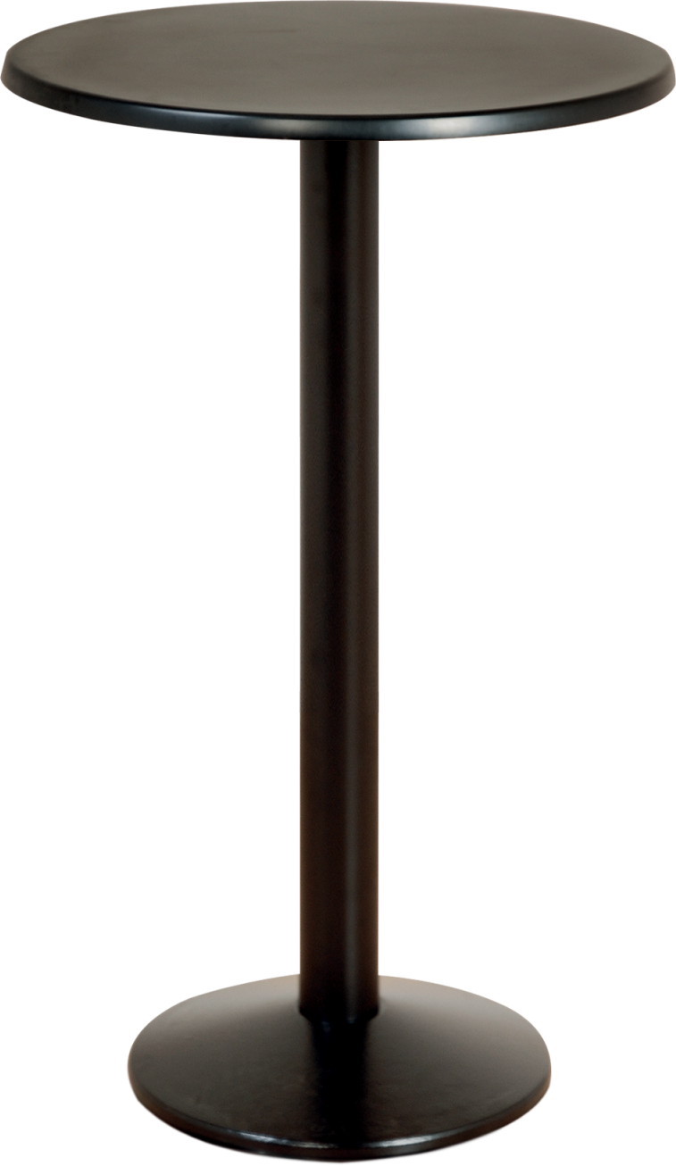 Milan Black Base Bar Table Wooden Top Bar Tables Dzine Furnishing