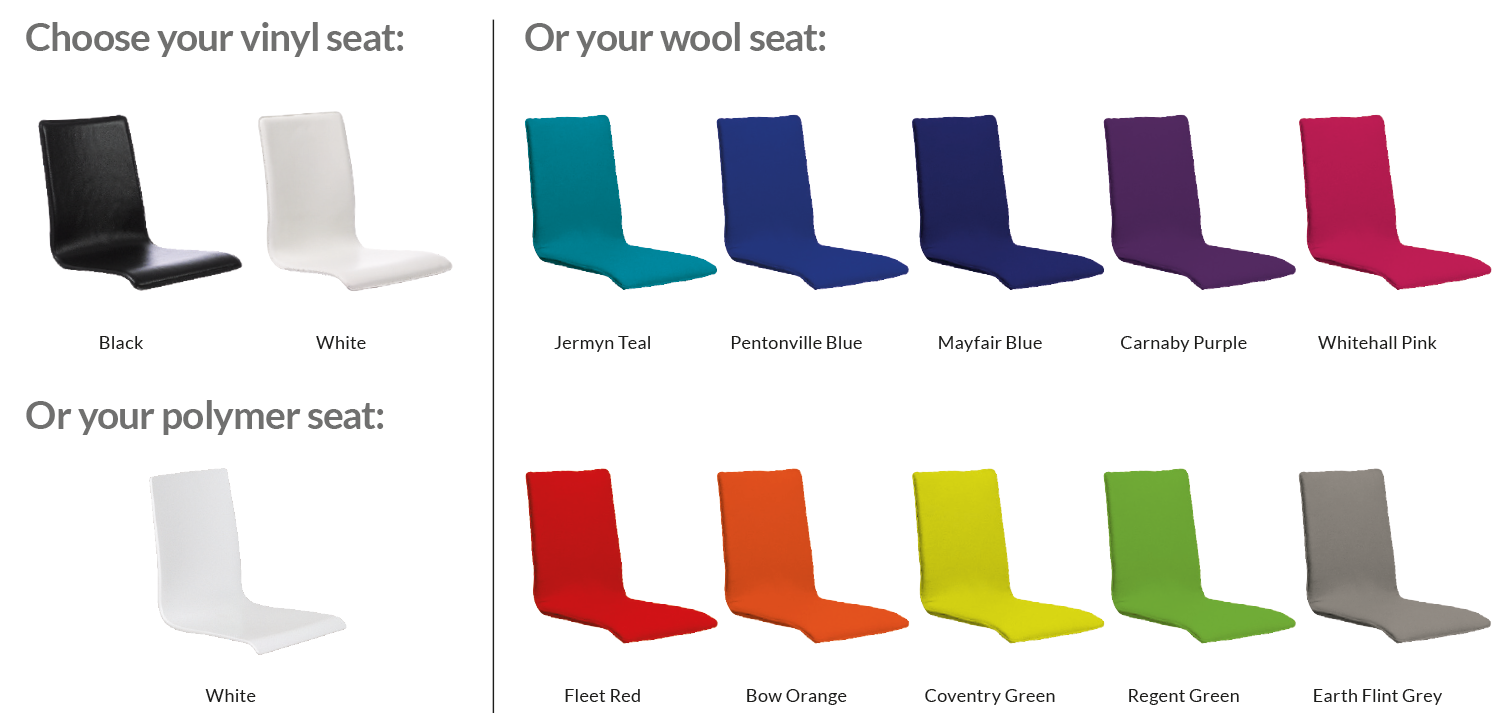 Lilly Chair Polymer Seat - Chairs - Dzine Furnishing Solutions Ltd