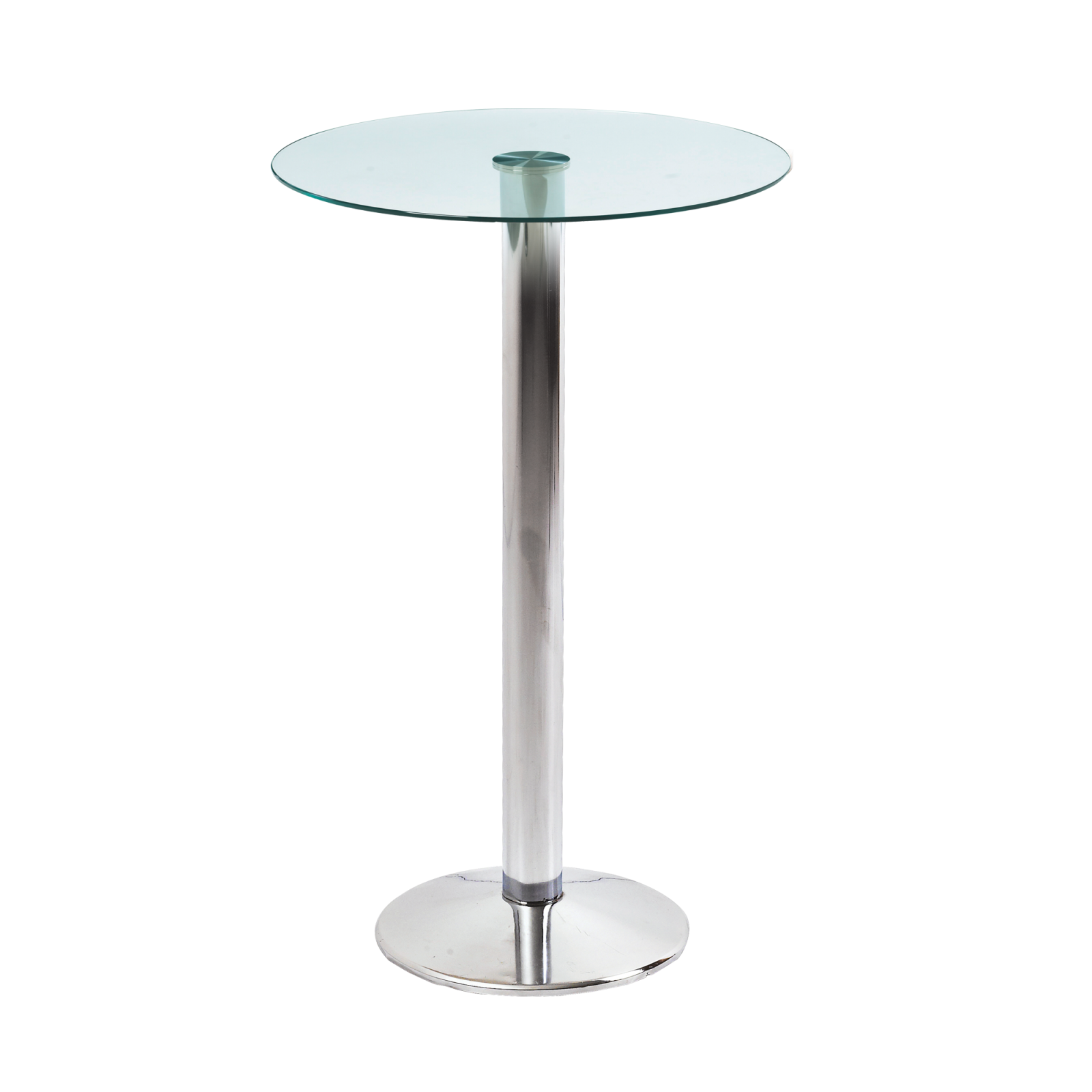 Milan Chrome Base Bar Table Glass Top - Bar Tables - Dzine Furnishing ...