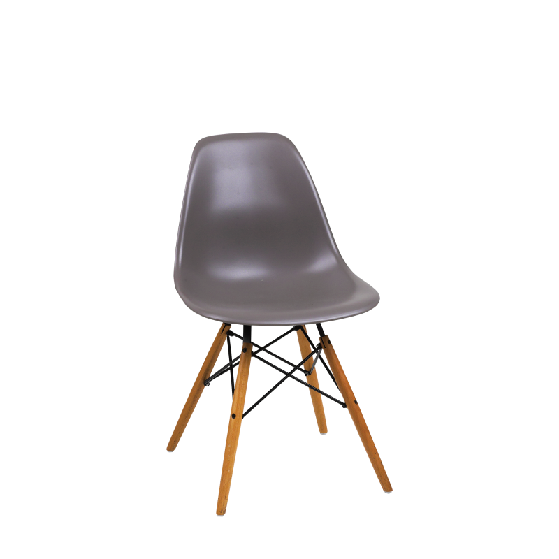 Eiffel Chair Wooden Legs Polymer Seat