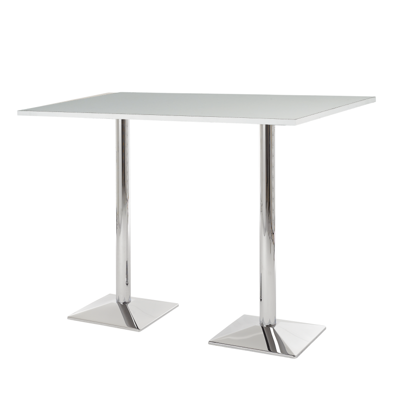 Genoa Dual Bar Table Chrome Base