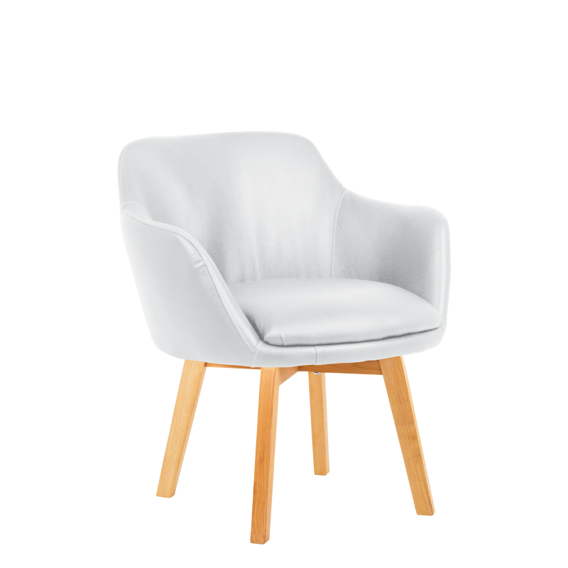 Windsor Chair Wooden Legs Vinyl Seat