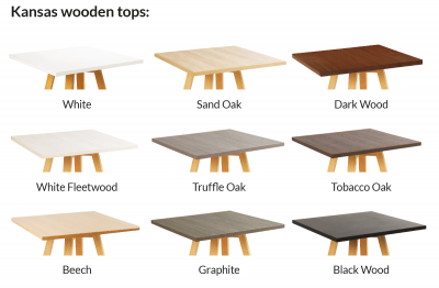 Kansas Coffee Table Premium Wooden Top