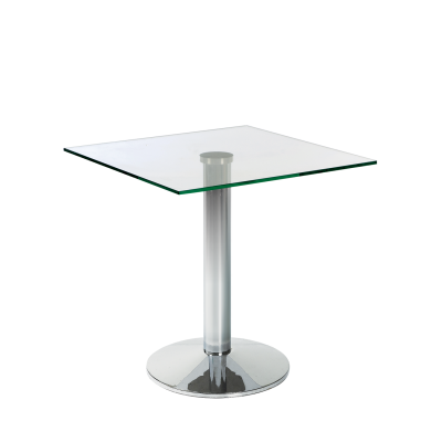 Rome Square Bistro Table Glass Top